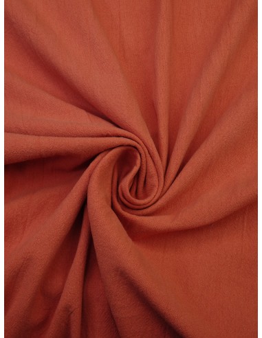 Tissu coton lavé - Orange