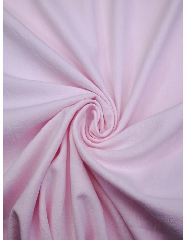 Tissu coton lavé - Rose pâle