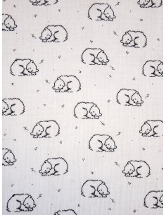 Tissu double gaze imprimée...