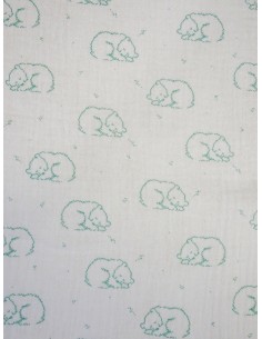 Tissu double gaze imprimée...