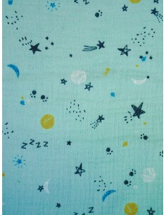 Tissu double gaze imprimée...