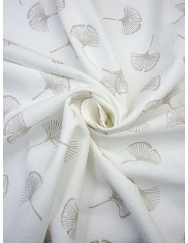 Tissu coton lavé imprimée motif...
