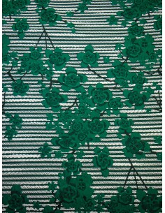 Tissu damassé motif fleurs... 2