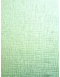 Tissu double gaze - Vert d'eau