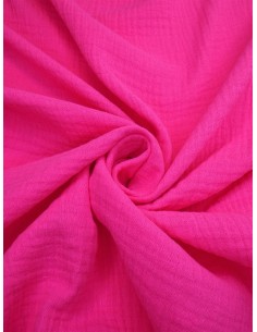Tissu double gaze - Rose 2