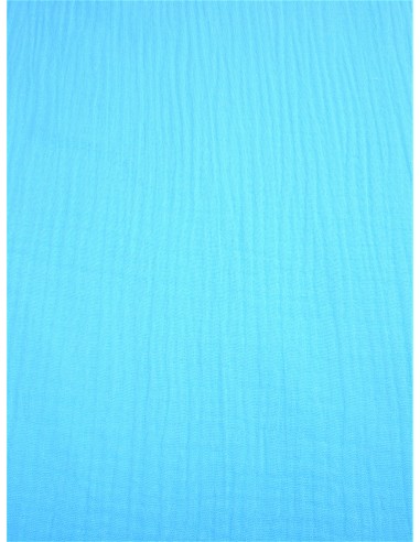 Tissu double gaze - Turquoise