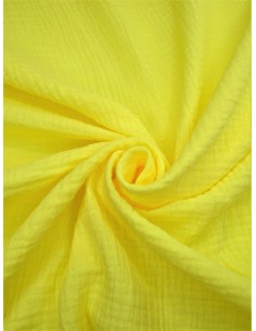 Tissu double gaze - Jaune 2