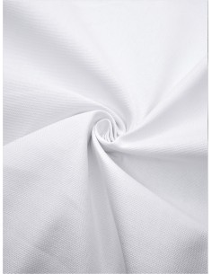 Tissu bachette coton - Blanc