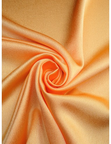 Crêpe satin réversible - Orange