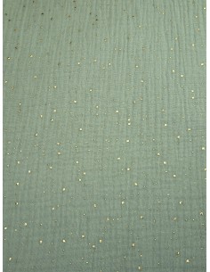 Tissu double gaze - Vert... 2