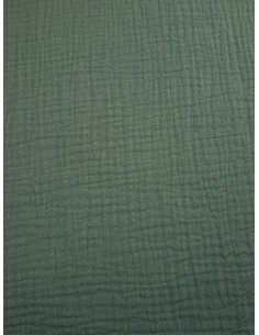 Tissu double gaze - Vert 2