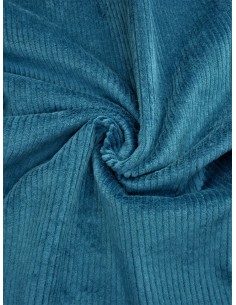 Tissu velours côtelé - Bleu