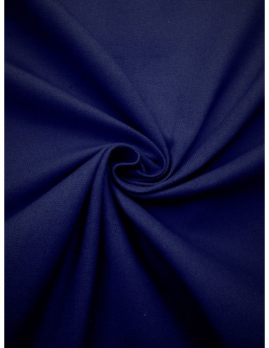 Tissu bachette coton - Bleu dur