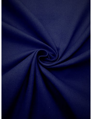Tissu bachette coton - Bleu dur