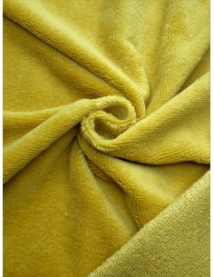 Tissu éponge bambou - Moutarde