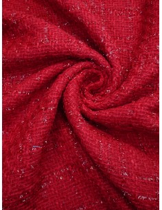 Tissu Style Chanel - Rouge
