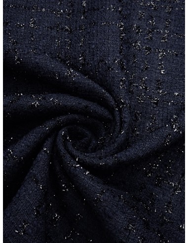 Tissu Style Chanel - Marine