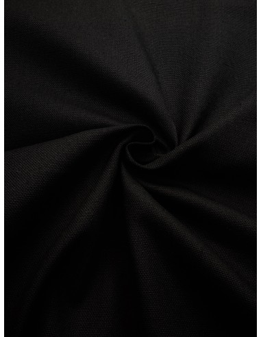 Tissu bachette coton - Noir