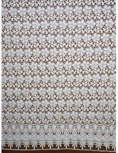 Tissu guipure - Blanc cassé