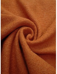 Tissu laine bouillie - Orange