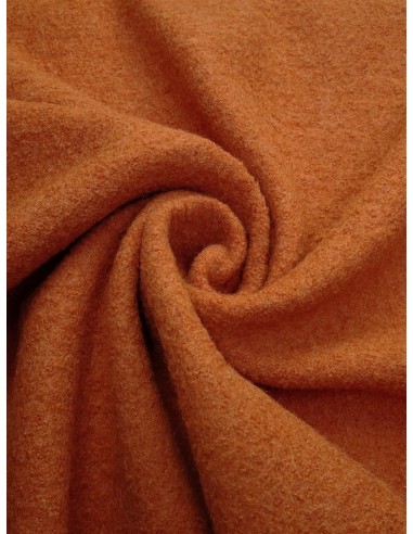 Tissu laine bouillie - Orange