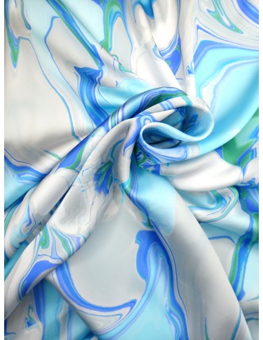 Tissu polyester imprimé motif fleurs