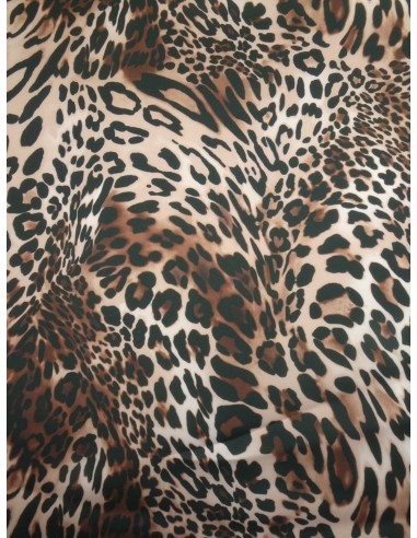 Tissu polyester imprimé - Motif Léopard