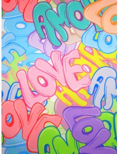 Tissu polyester imprimé -...