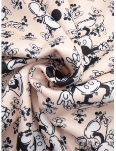 Tissu molleton imprimé -... 2