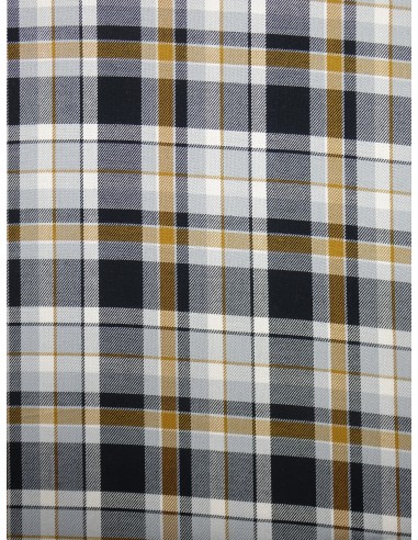 Tissu viscose imprimé motif écossais...