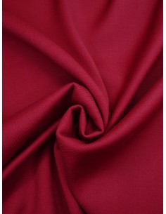 Tissu laine - Rouge foncé
