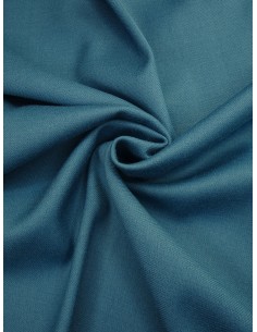 Tissu laine - Bleu canard