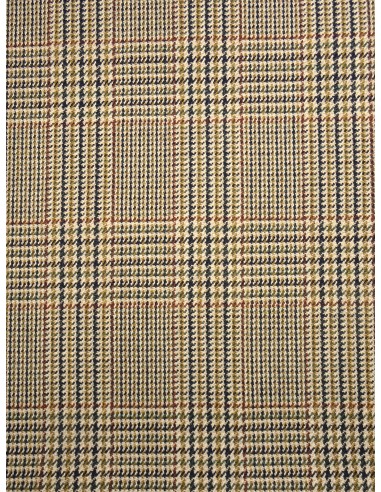 Tissu Lainage Prince de Galles - Beige