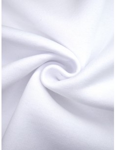 Tissu molleton - Blanc