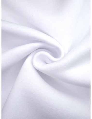 Tissu molleton - Blanc