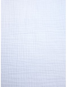 Tissu double gaze - Blanc