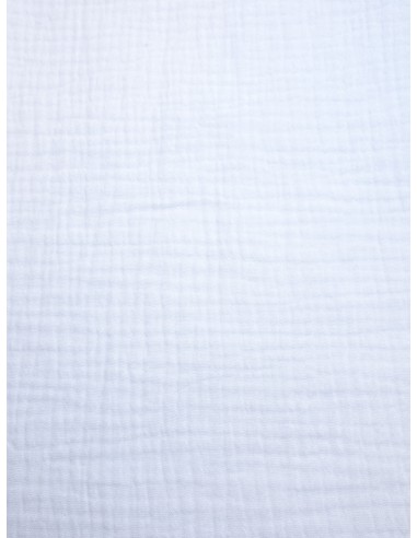 Tissu double gaze - Blanc