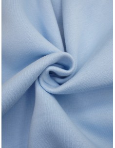 Tissu molleton - Bleu ciel