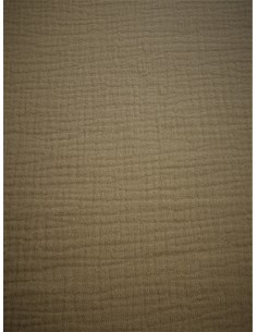 Tissu double gaze - Beige