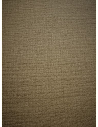 Tissu double gaze - Beige