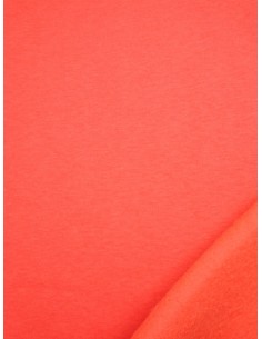 Tissu molleton - Corail 2
