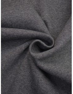 Tissu molleton - Anthracite