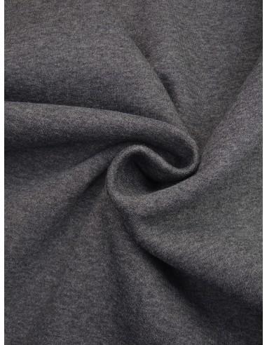 Tissu molleton - Anthracite