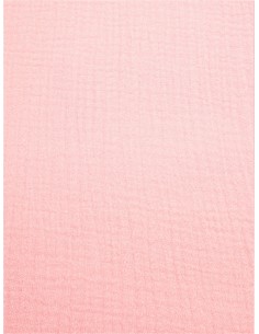 Tissu double gaze - Rose pâle