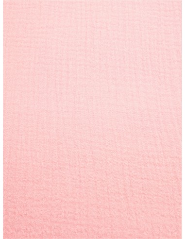 Tissu double gaze - Rose pâle