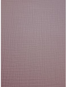 Tissu double gaze - Rose...