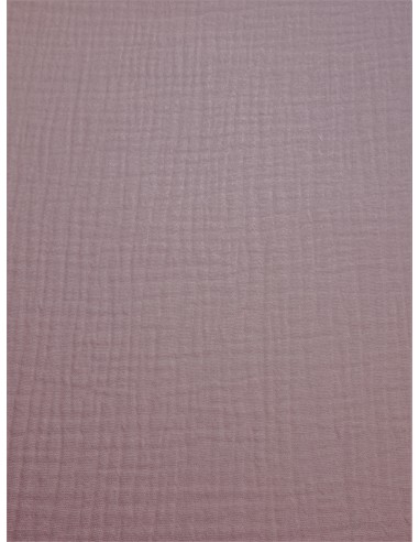 Tissu double gaze - Rose poudré