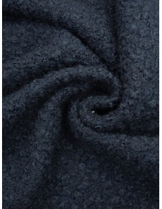 Tissu bouclette - Marine