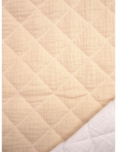 Tissu matelassé réversible -...