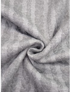 Tissu Jersey torsade - Gris